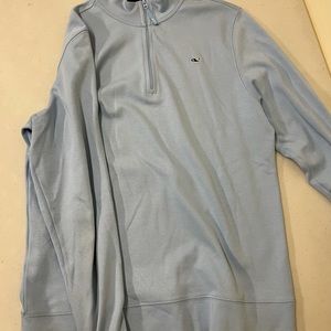 light blue youth vineyard vines quarter zip